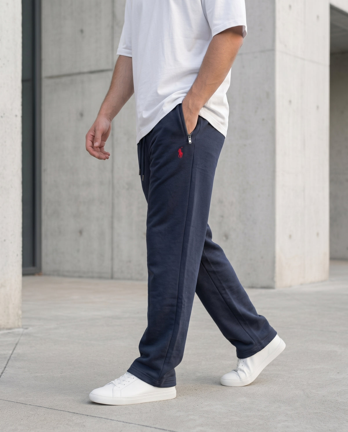 Cotton Terry Trousers - Royal Blue